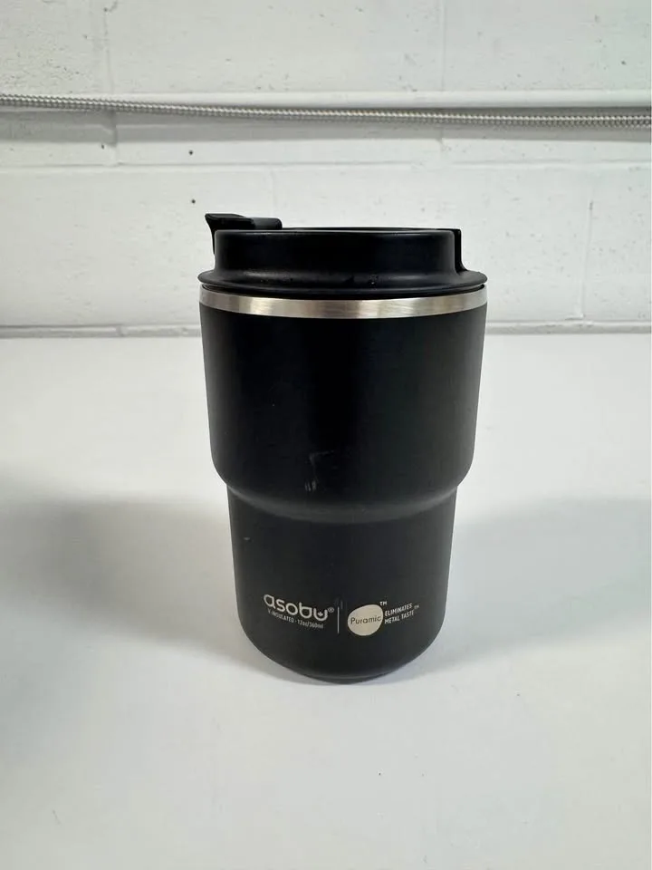 Asobu Insulated Travel Mug – 12oz (Black) thumbnail