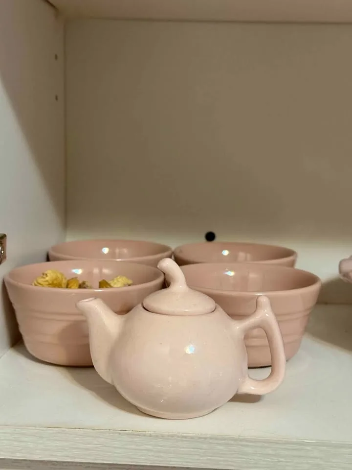 Blush pink dinnerware set - all together image indicator(3)