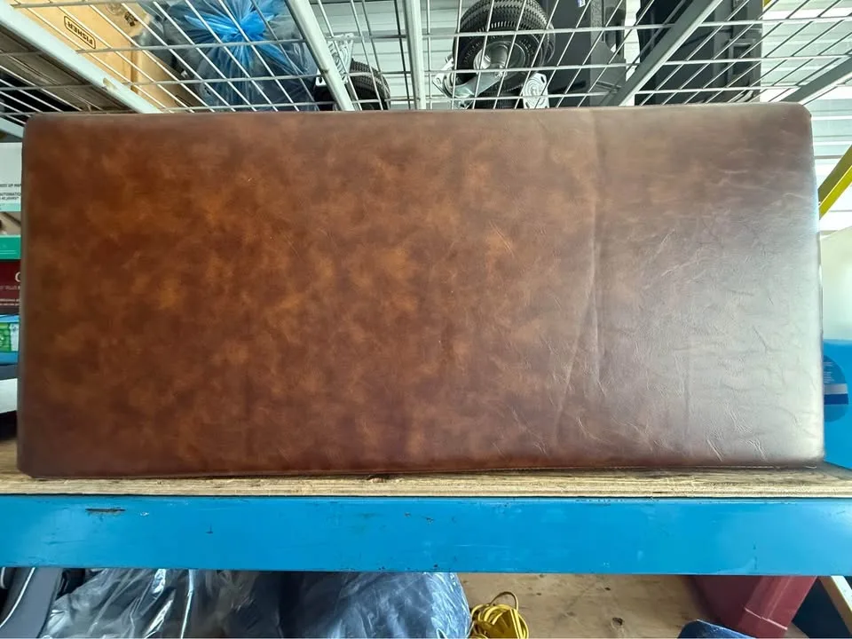 Black and brown leather bench image indicator(6)