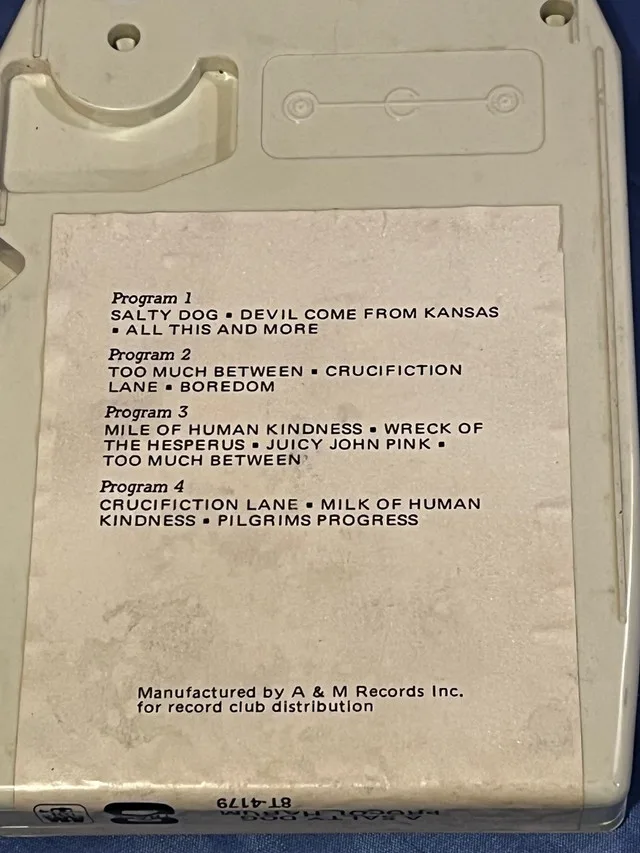 Procol Harum A Salty Dog 8-Track Tape image indicator(2)