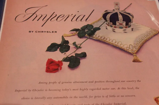 1952 Chrysler Imperial Crown & Rose Original Ad image indicator(3)