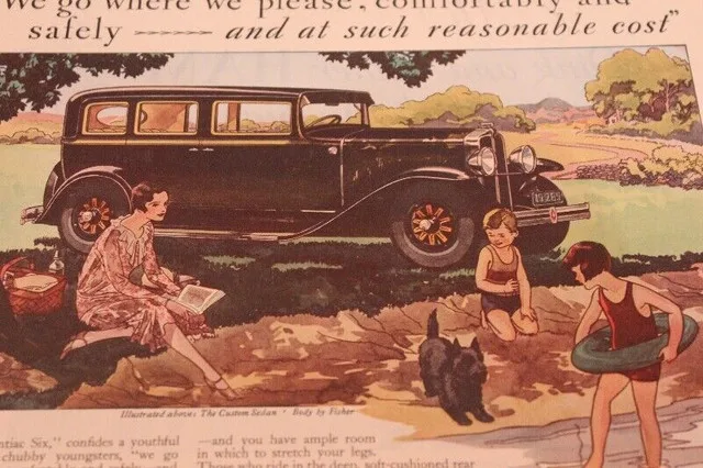 1930 Pontiac Custom Sedan Original Ad image indicator(2)