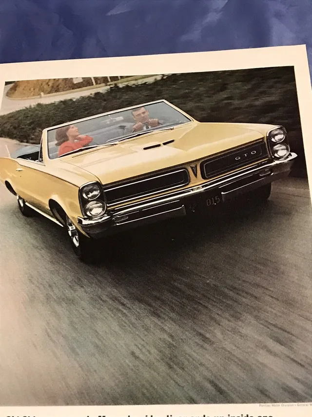 1965 Pontiac GTO Convertible Original Ad image indicator(2)