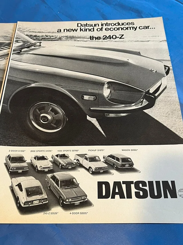 1970 Datsun 240-Z, 2000 Sport, 1600 Sport Original Ad image indicator(2)