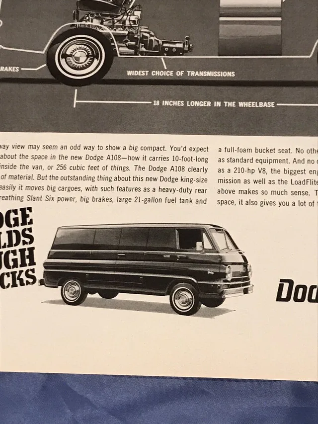 1967 Dodge A108 Van Original Ad image indicator(2)