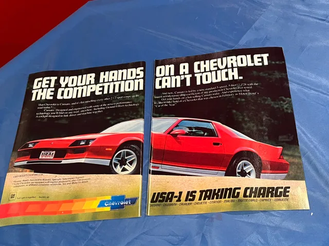 1983 Chevrolet Camaro Z28 Original 2 Page Ad thumbnail