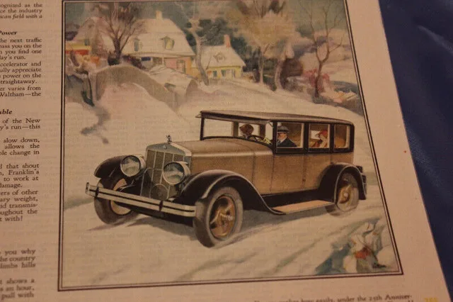 1927 Franklin Sedan Original Ad image indicator(2)