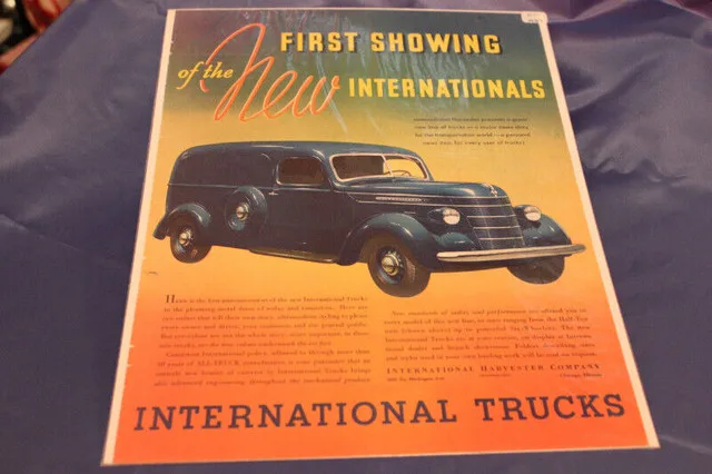 1937 International Panel Truck Original Ad thumbnail