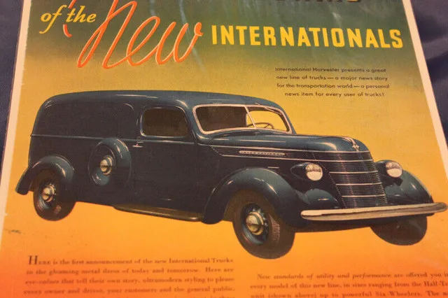 1937 International Panel Truck Original Ad image indicator(2)