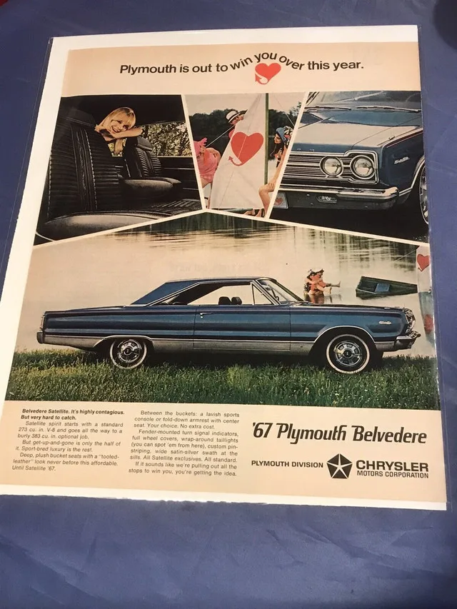 1967 Plymouth Belvedere Satellite Original Ad thumbnail
