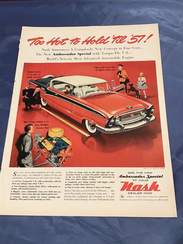 1956 Nash Ambassador Special Original Ad thumbnail