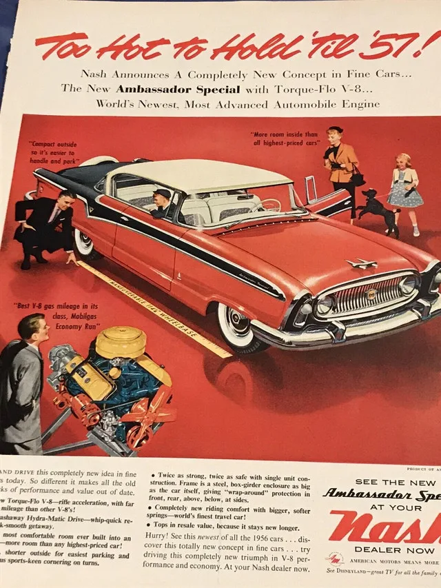 1956 Nash Ambassador Special Original Ad image indicator(2)