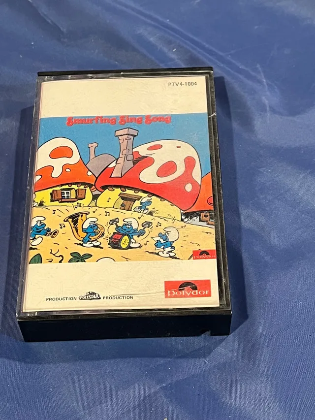 1980 The Smurfs-Smurfing Sing Song Cassette Tape thumbnail