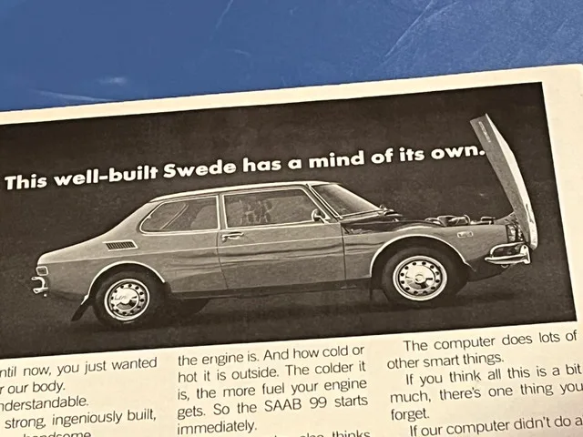 1970 Saab 99 Original Ad image indicator(2)