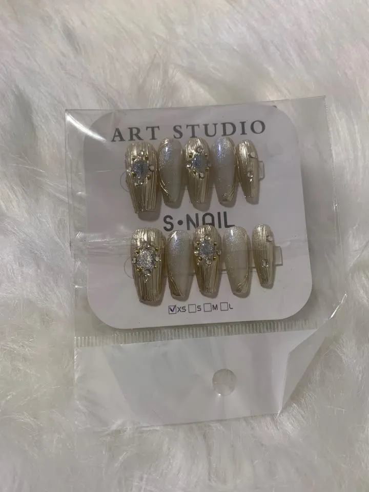 Press on nails Korean style Pink Y2K image indicator(4)