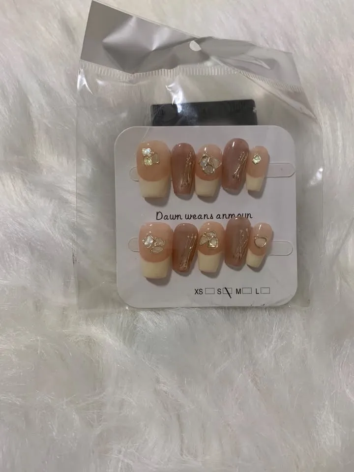 Press on nails Korean style Pink Y2K image indicator(5)