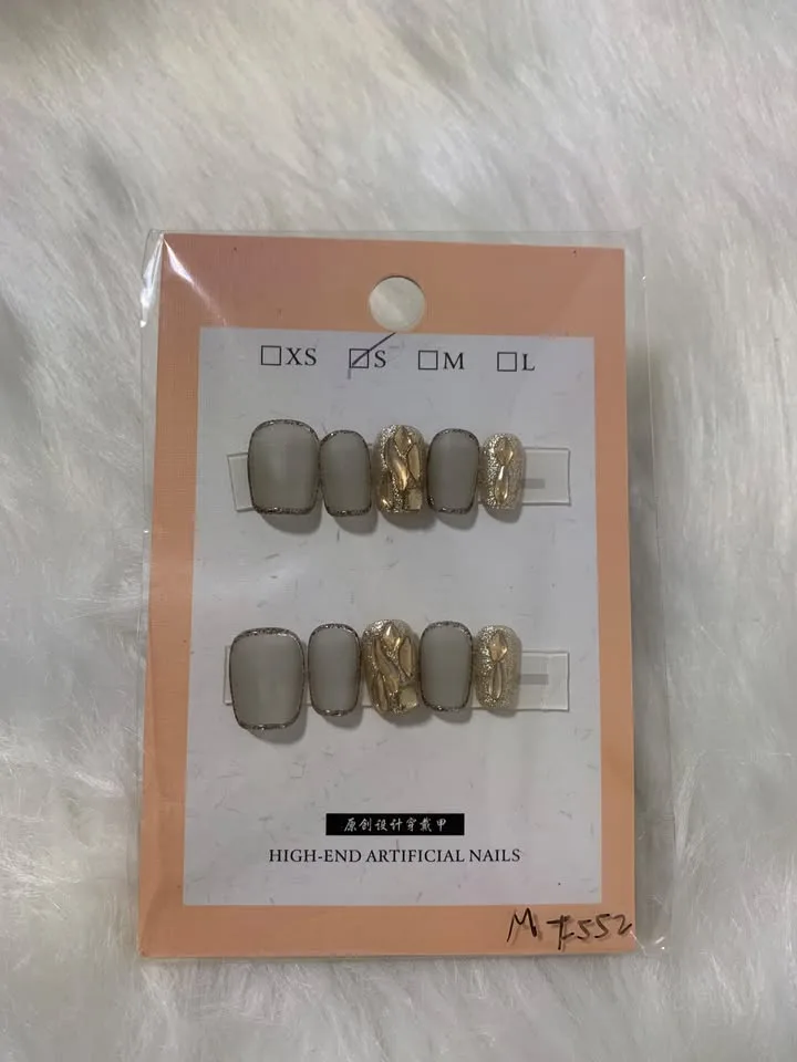 Press on nails Korean style Pink Y2K image indicator(9)