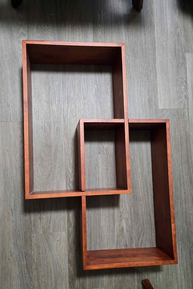 Solid wood interlocking shelf- two pieces - photo 2