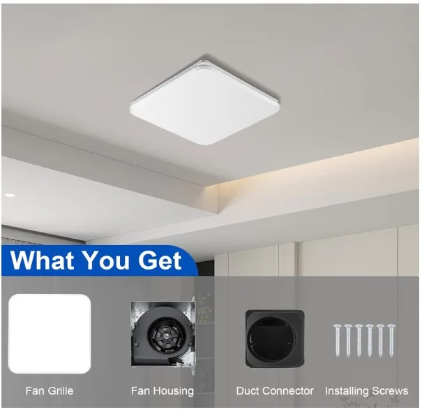 Bathroom exhaust fan Zomagas 110CFM image indicator(8)