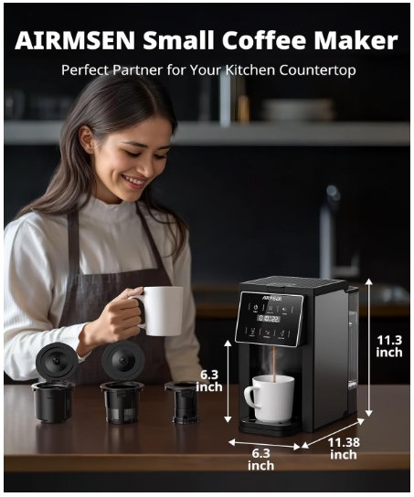 Airmsen grind & brew 3in1 coffee maker - photo 5