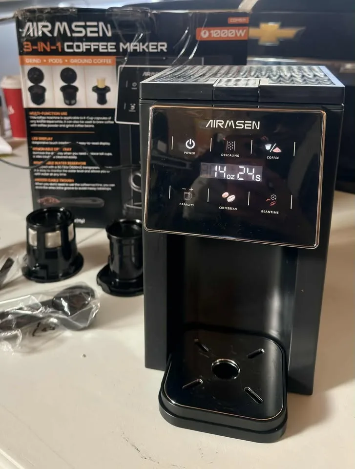 Airmsen grind & brew 3in1 coffee maker image indicator(9)
