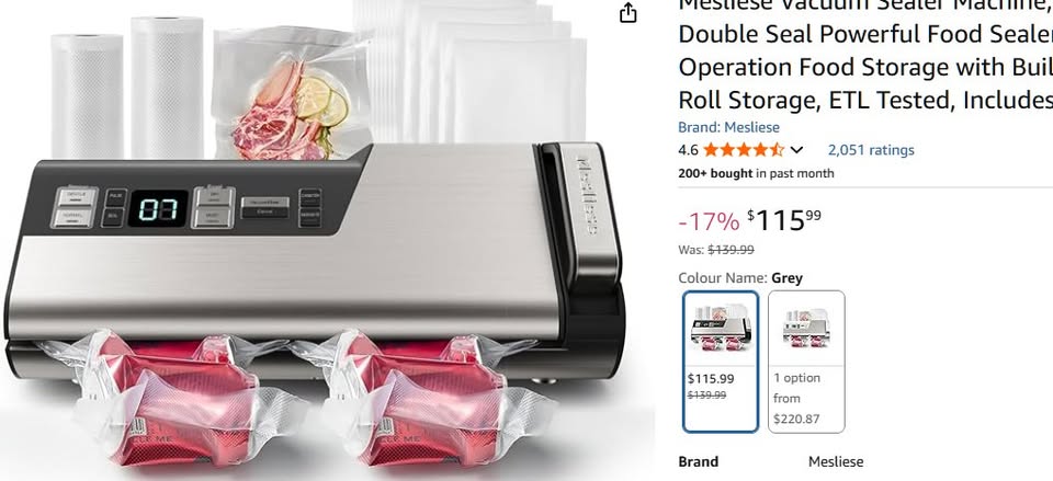 Mesliese vacuum sealer machine