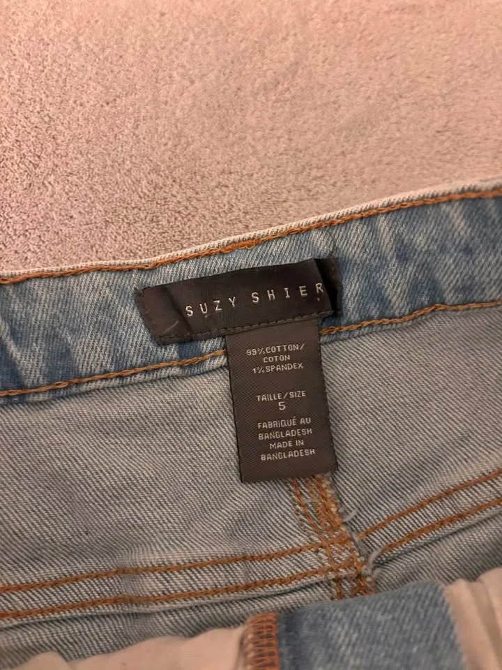 Suzy Shier Jean skirt thumbnail