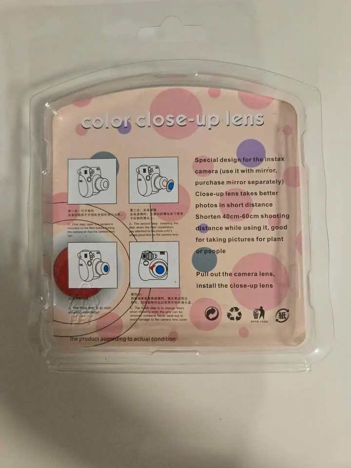 INSTAX camrea colour lens + stickers for pics image indicator(2)