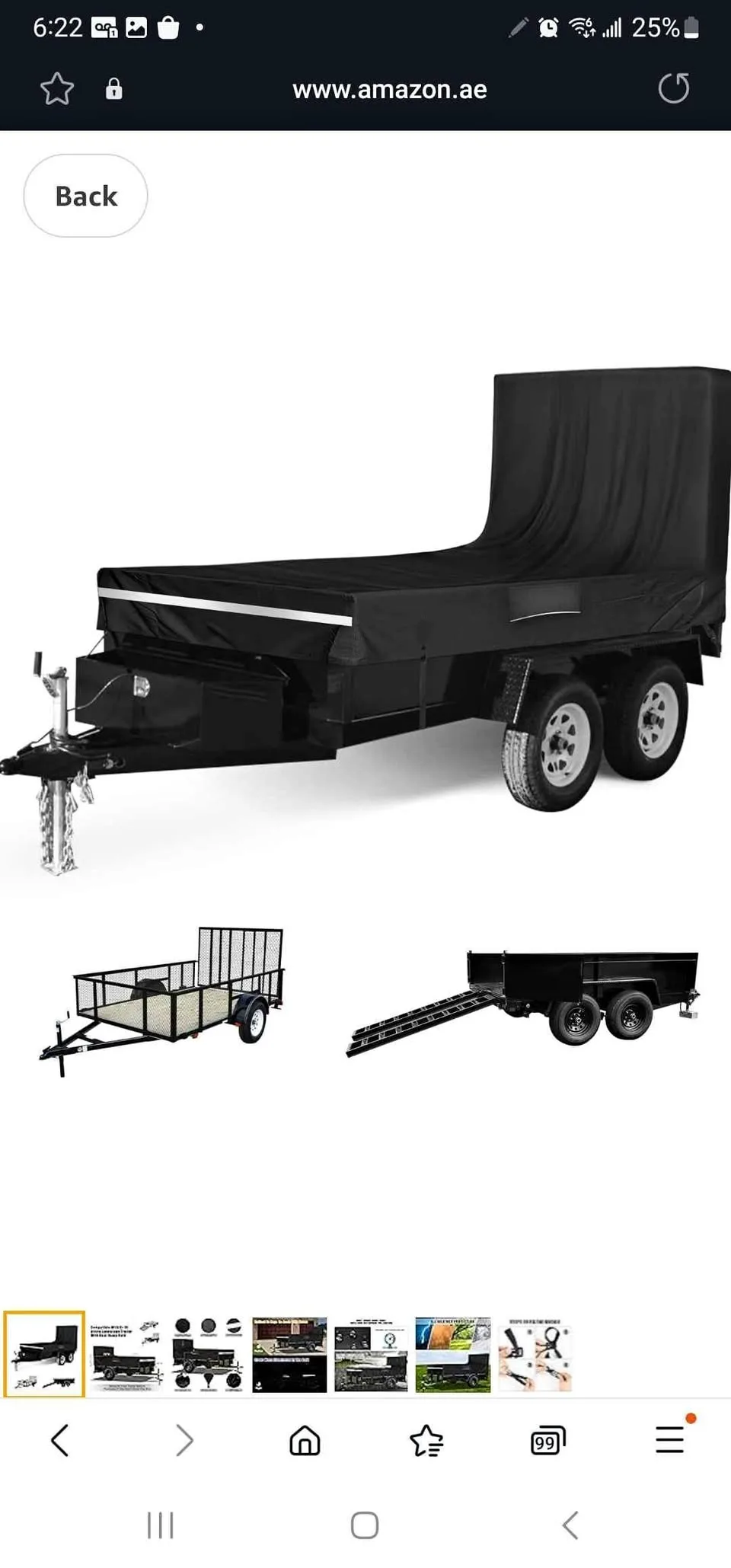 17×7 ft Utility Trailer Cover thumbnail