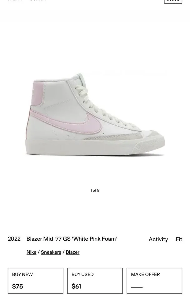 Pink Nike Blazers image indicator(4)