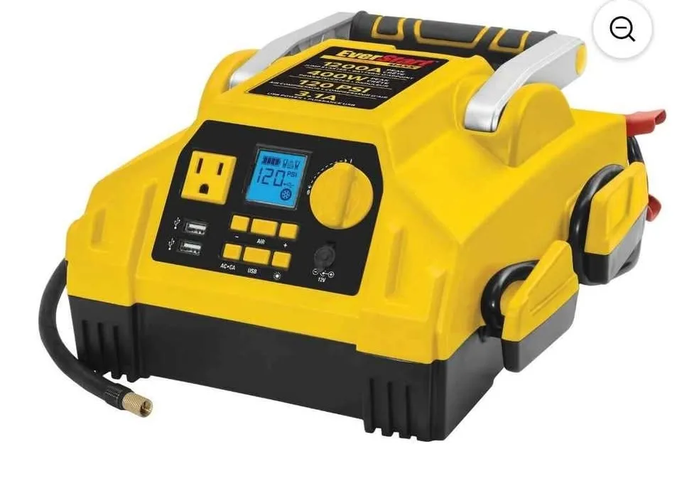EverStart Jump Starter with Digital Compressor & Inverter image indicator(2)