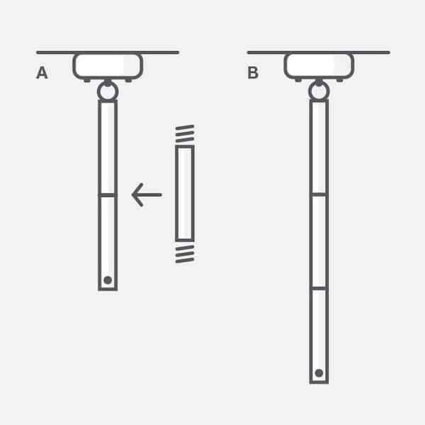 Jett 1-Light Satin Brass Shaded Pendant Light - photo 4