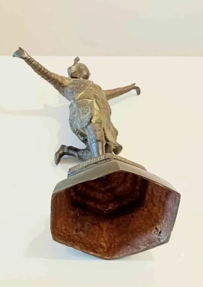 Antique Bronze Apsara Dancer Khmer Cambodia Statue image indicator(8)