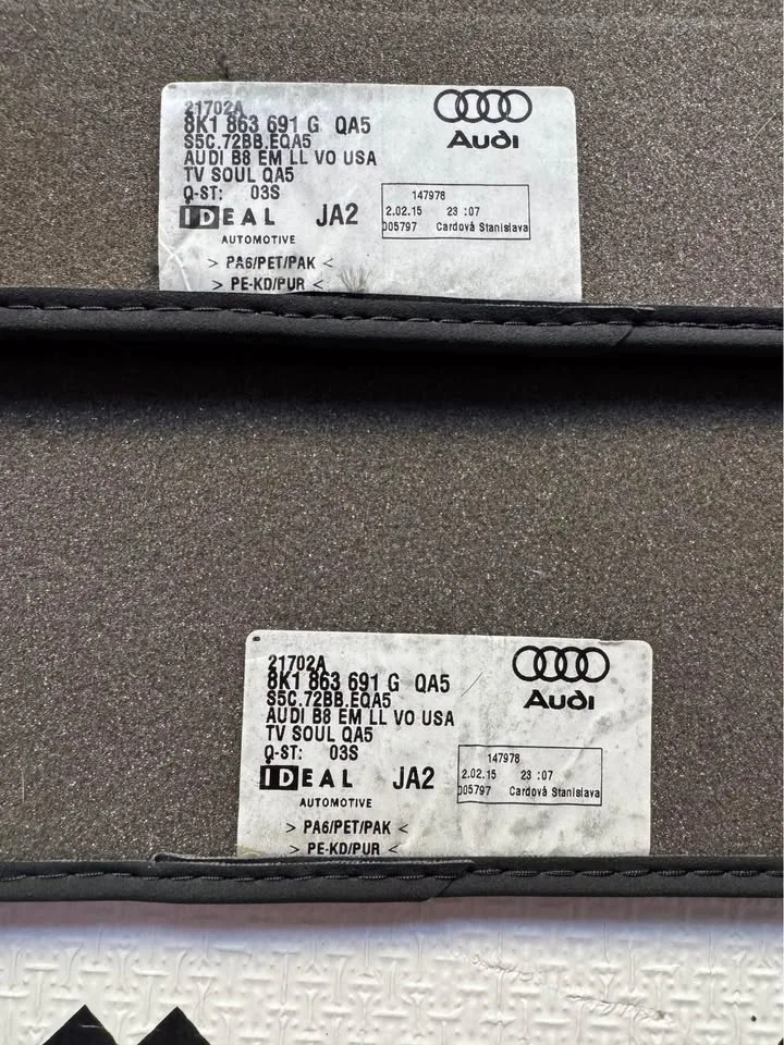 Front Carpeted Floor Mats for Audi A4 (2013-2016) image indicator(2)