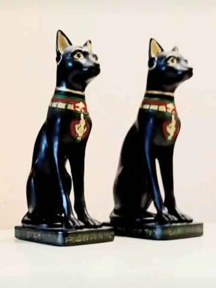 Handmade Royal Bastet Egyptian Cats image indicator(2)