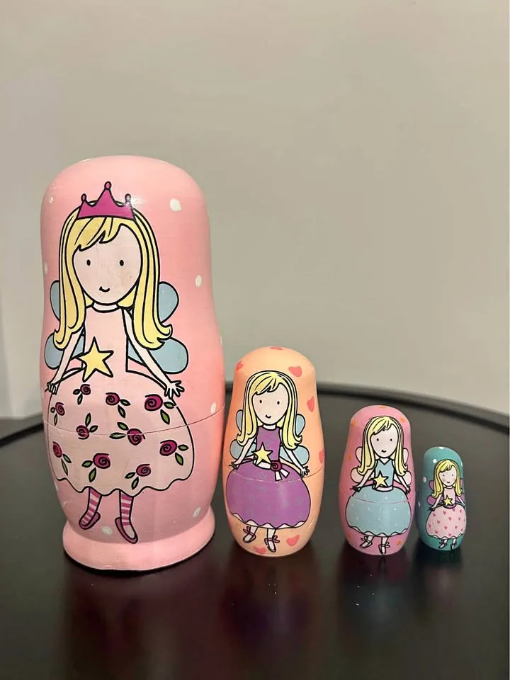 Hand-Painted Wooden Nesting Dolls thumbnail