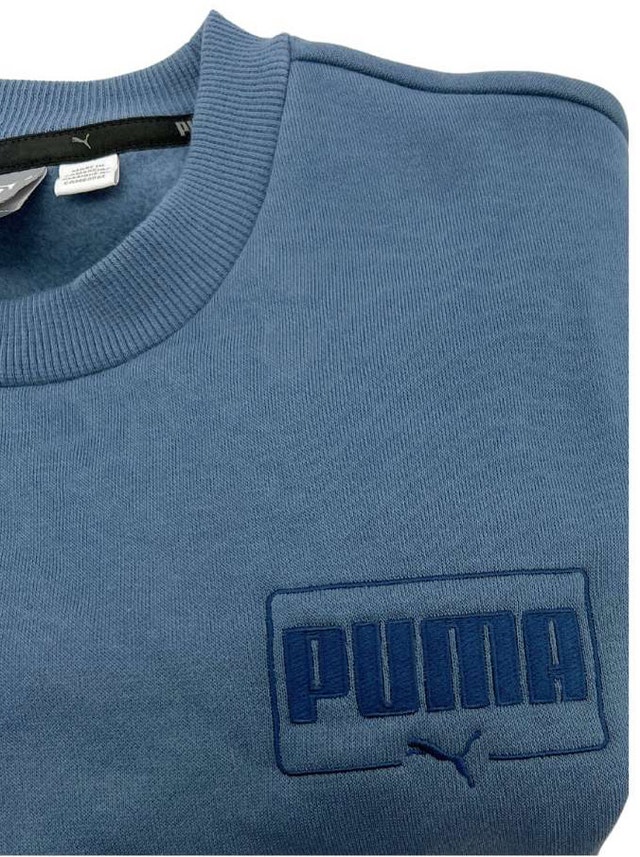 Brand New Puma Blue Crew Neck Fleece Sweatshirt - photo 4