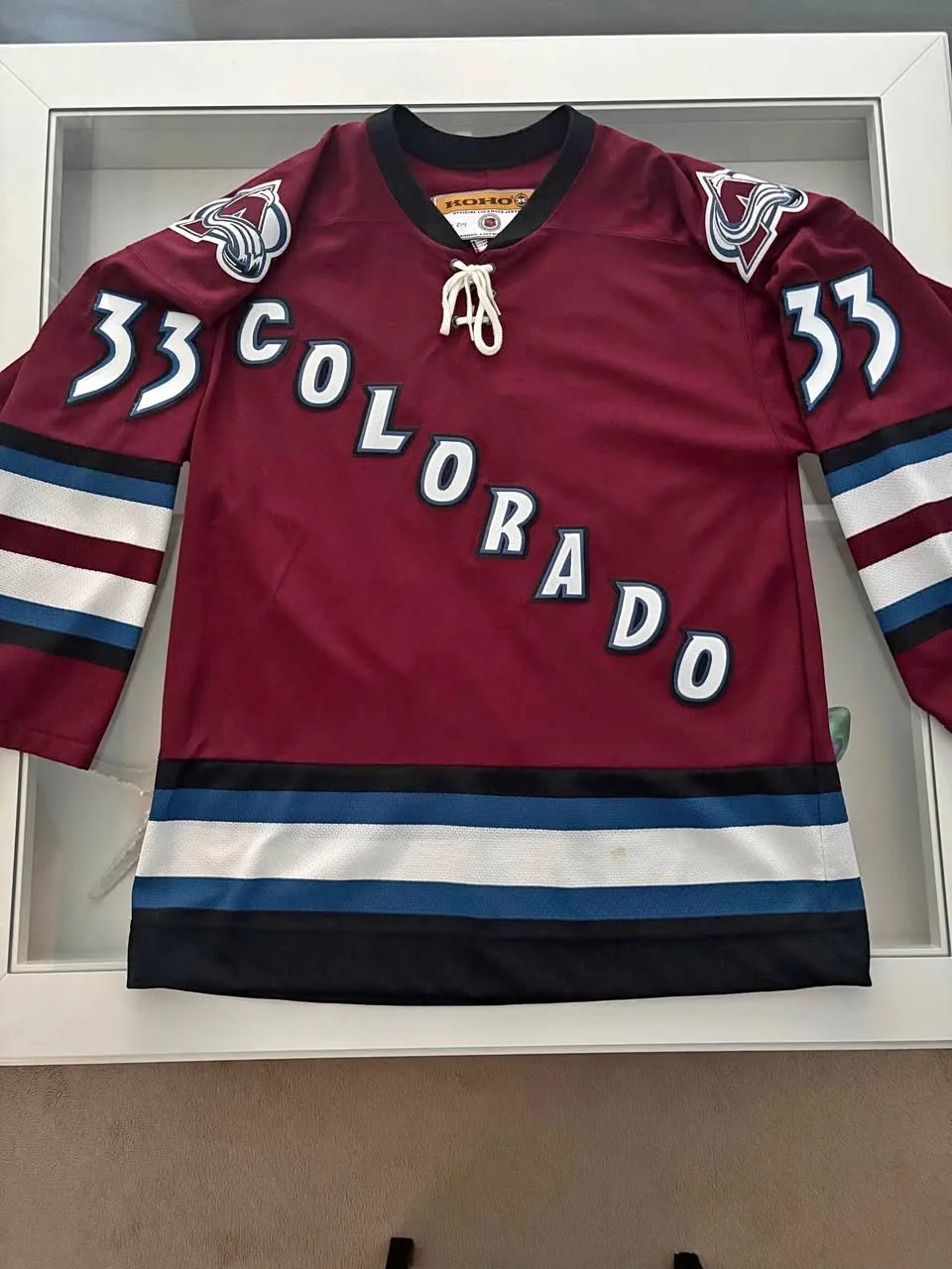 Patrick Roy official licensed Colorado jersey