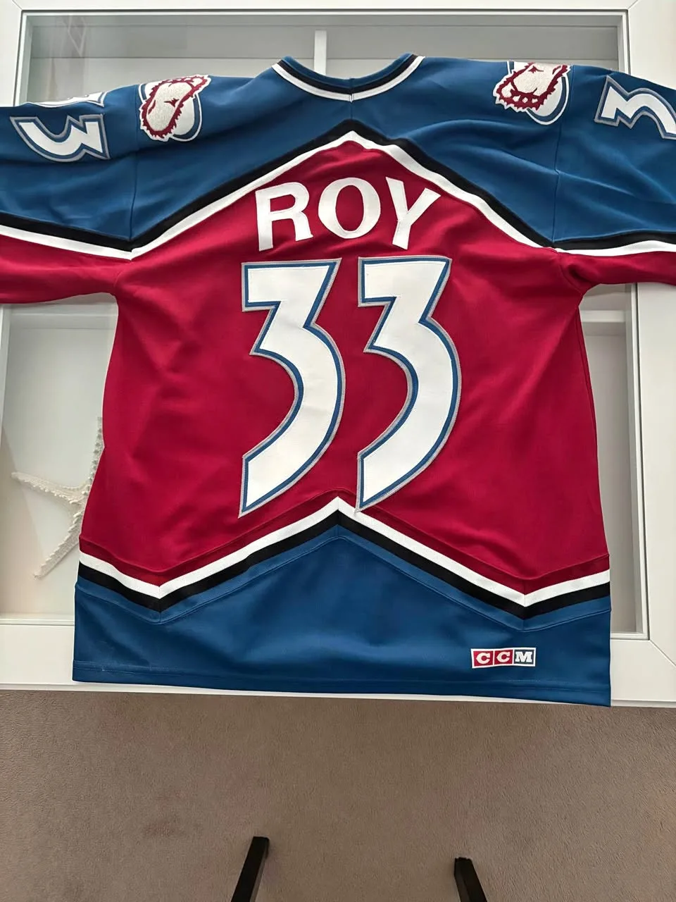 Patrick Roy official licensed Colorado jersey