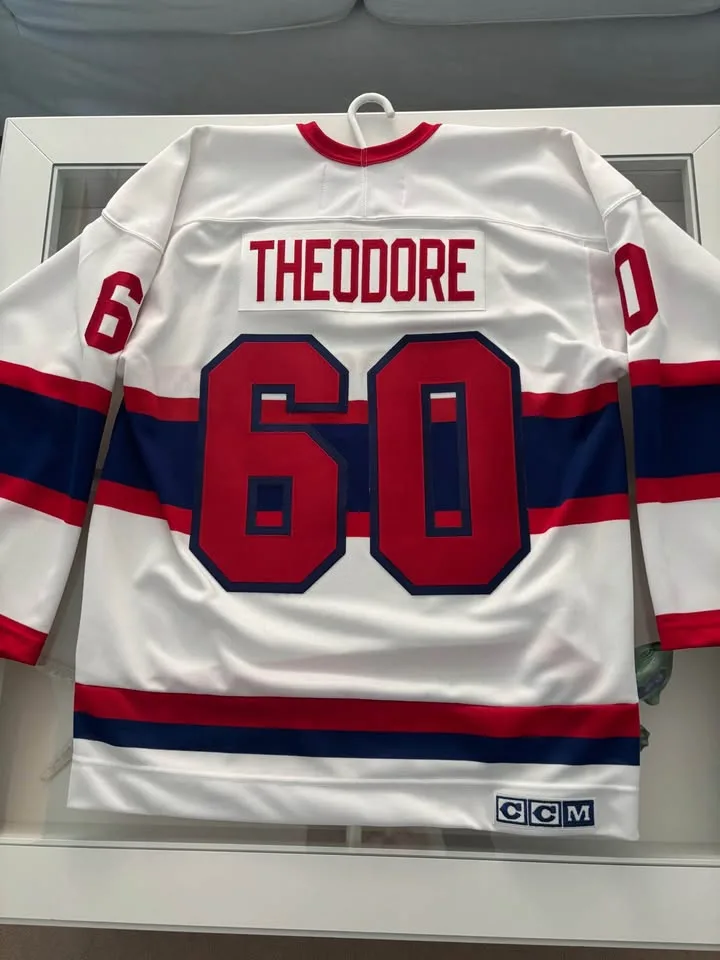 NHL Official Licensed Vintage Jose Theodore Jersey image indicator(2)