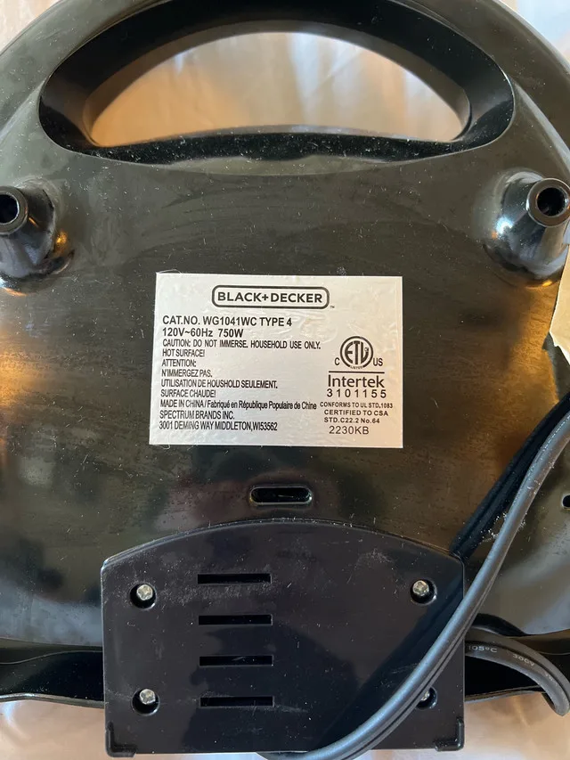 Black and Decker Waffle Maker image indicator(3)