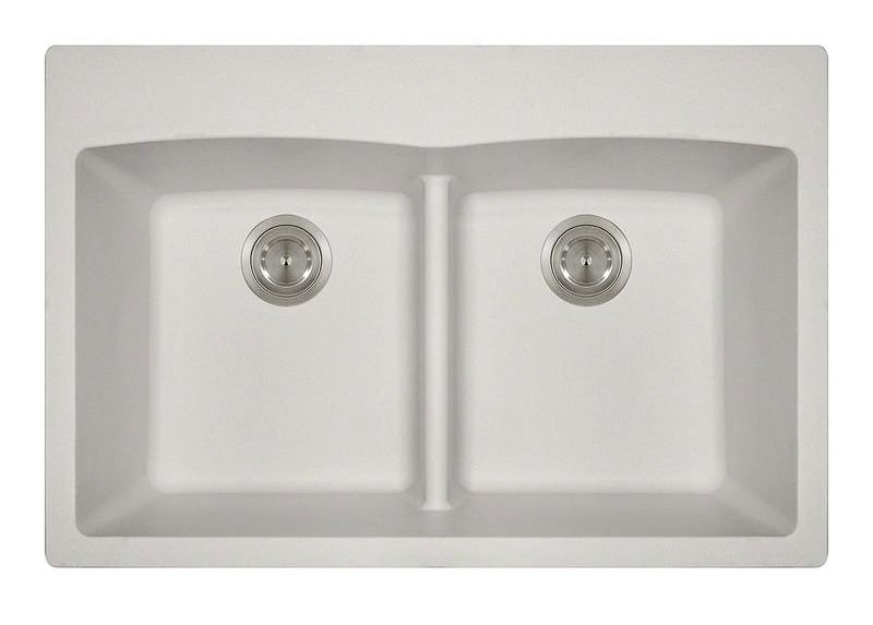 NEW Polaris P218TW Double Bowl TruGranite Sink