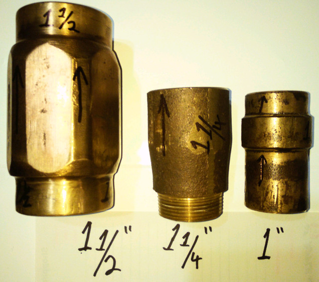 Check Valve 3/4, 1, 1-1/4 inch, 1-1/2 inch