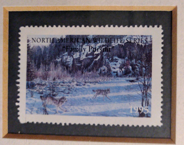 Stamp collecting signed artist painting of stamp original - photo 3