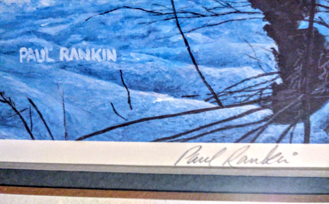 Stamp collecting signed artist painting of stamp original - photo 4
