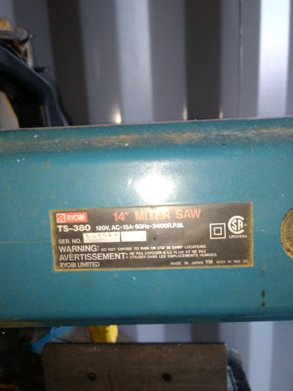 14 inch miter saw Call Text 705 440 9159 - photo 3