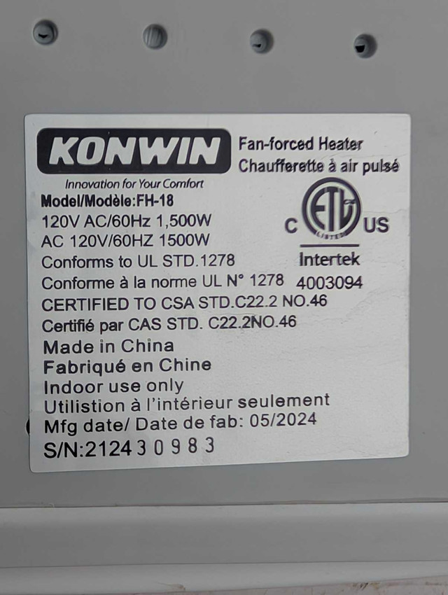 Konwin Heater - photo 5