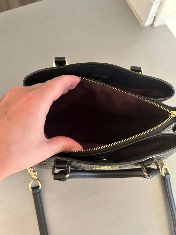 Patent Black Leather Coach Purse image indicator(4)