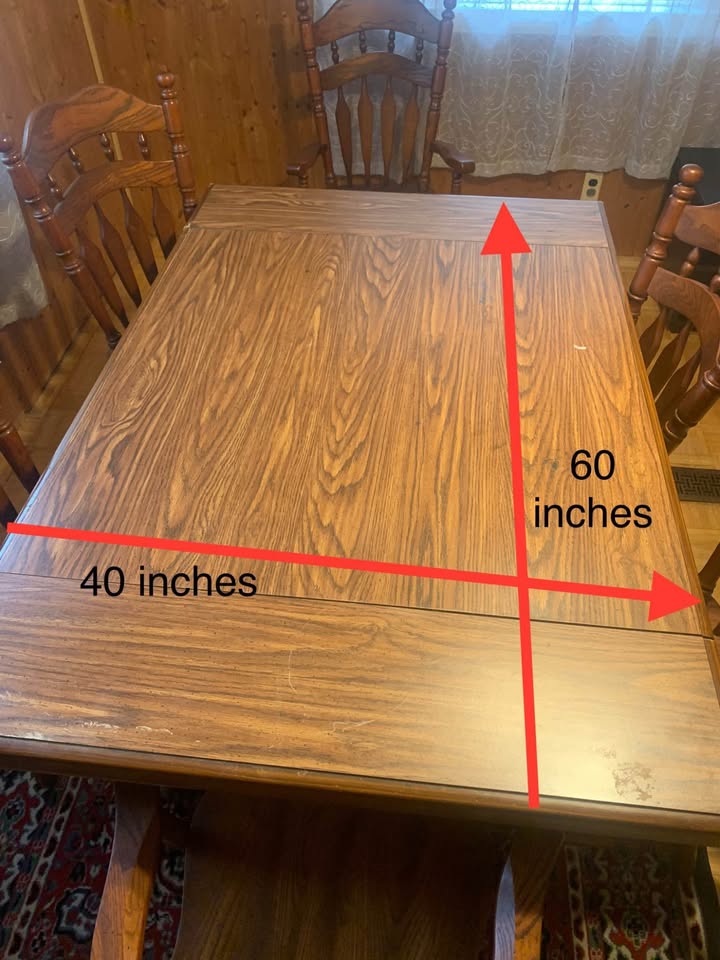 Kitchen table and 6 chairs - photo 4