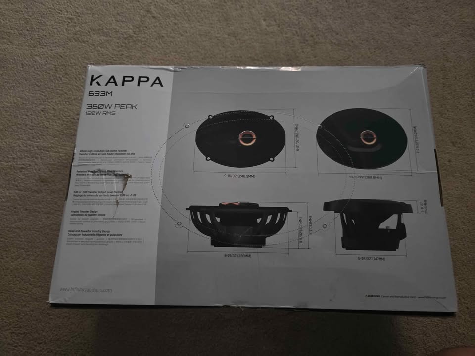 Infinity Kappa 6x9 speakers - photo 2